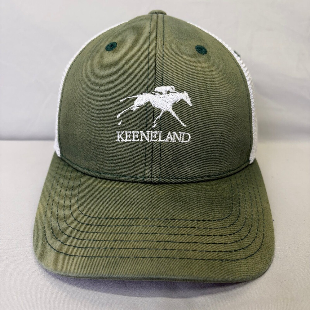 Imperial Keeneland Trucker Hat Unisex OSFM Green White Horse Racing Cap